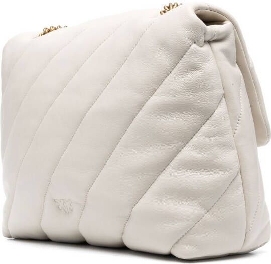 PINKO Love grote crossbodytas Wit