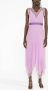 PINKO Geplooide midi-jurk Roze - Thumbnail 2