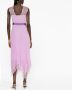 PINKO Geplooide midi-jurk Roze - Thumbnail 3