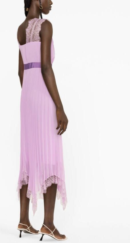 PINKO Geplooide midi-jurk Roze