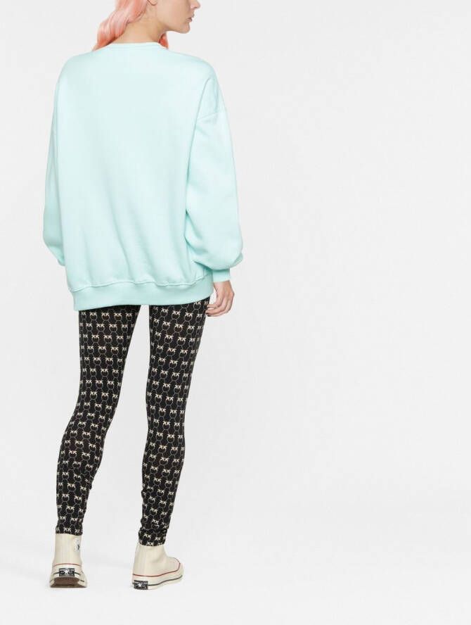 PINKO Legging met logo patroon Zwart