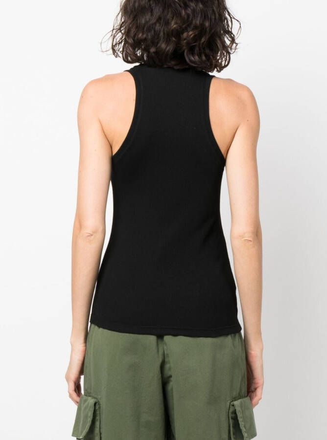 PINKO Tanktop met logo-reliëf Zwart