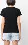 PINKO T-shirt met geborduurd logo Zwart - Thumbnail 4
