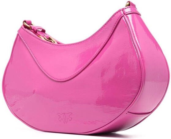 PINKO Crossbodytas met logoplakkaat Roze