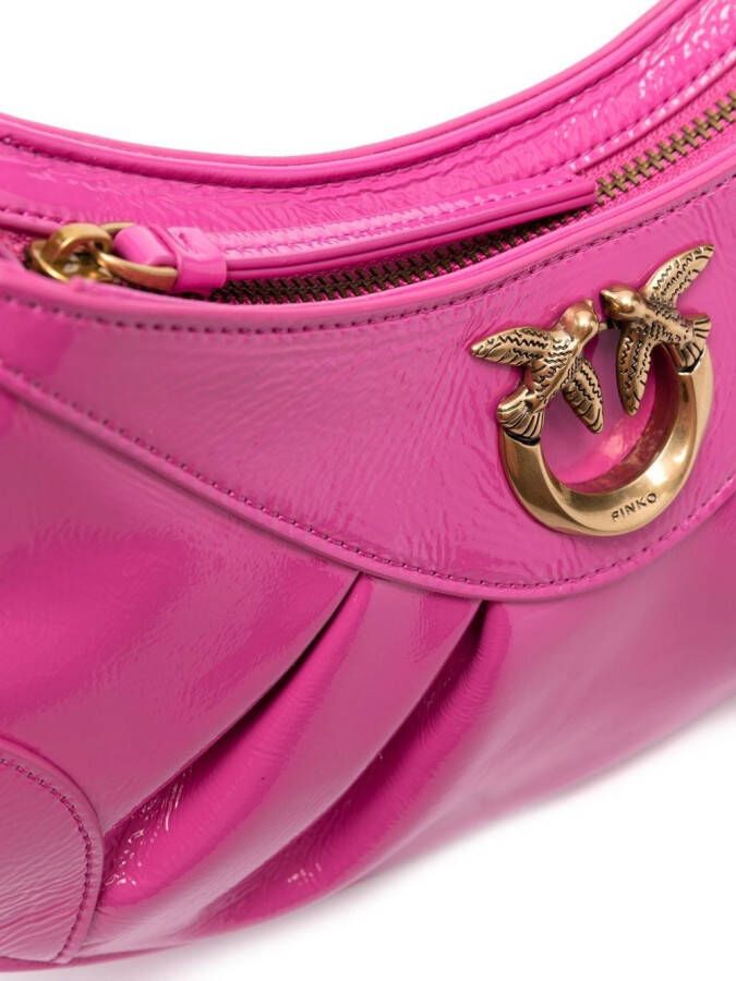 PINKO Crossbodytas met logoplakkaat Roze