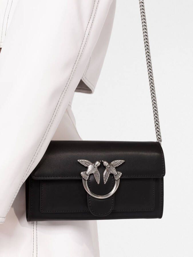 PINKO Crossbodytas met logoplakkaat Zwart