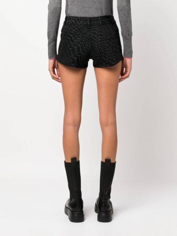 PINKO Shorts met logoprint Zwart
