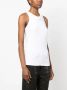 PINKO logo-print ribbed tank top Wit - Thumbnail 3
