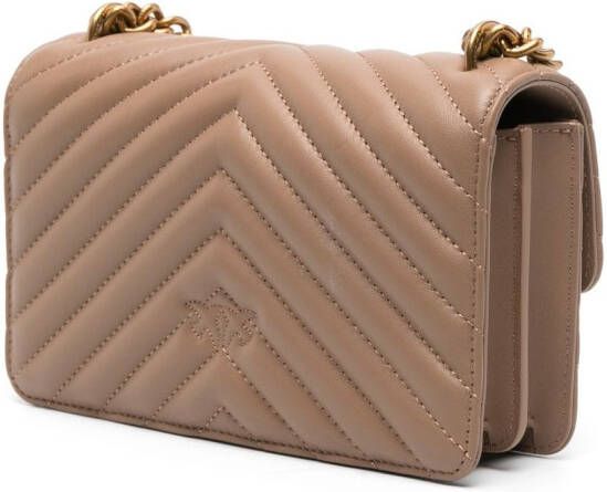 PINKO Love Bag One kleine crossbodytas Beige