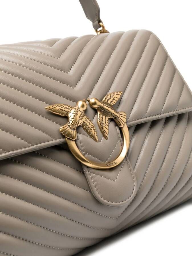 PINKO Love Birds kleine schoudertas Bruin