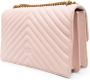 PINKO Love Birds leren crossbodytas Roze - Thumbnail 4