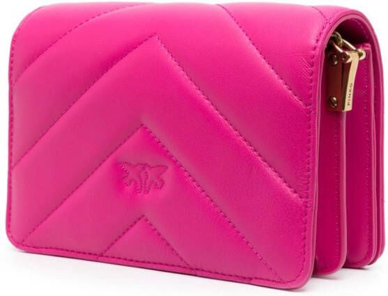 PINKO Love Click kleine crossbodytas Roze