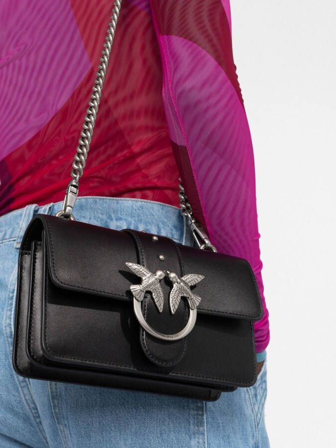 PINKO Love kleine crossbodytas Zwart