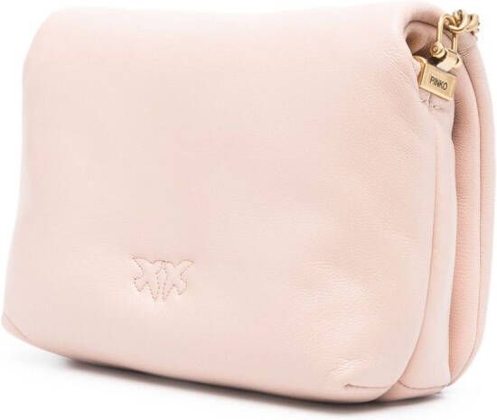 PINKO Love leren crossbodytas Roze