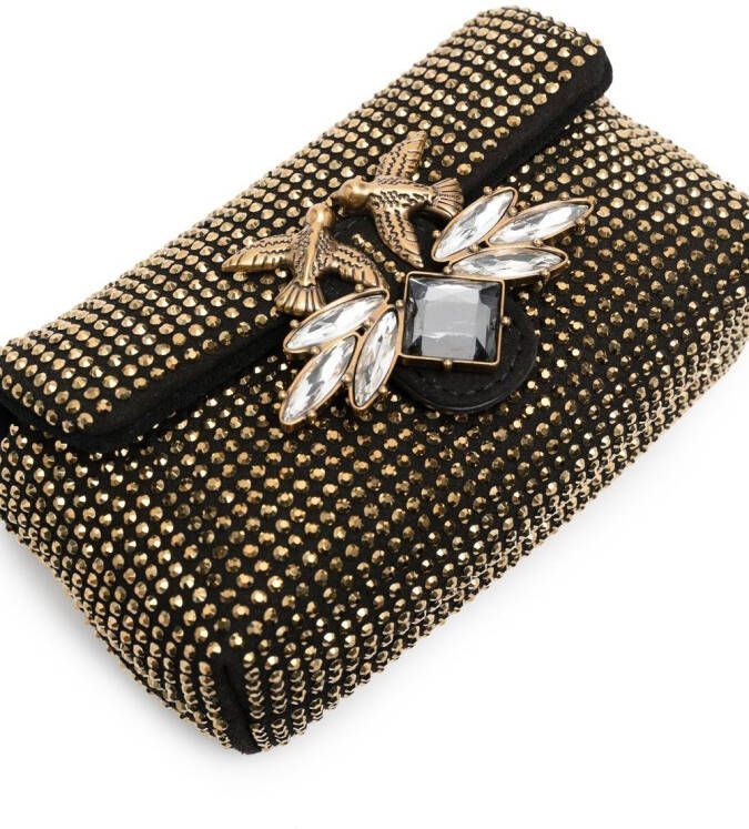 PINKO Love Micro Puff kleine tas Zwart