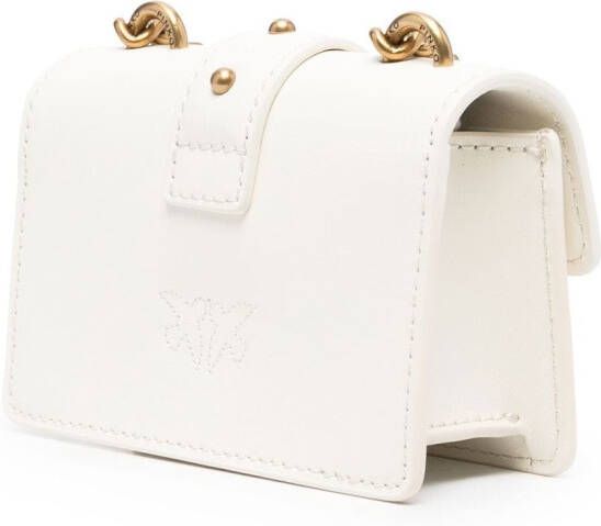 PINKO Love kleine crossbodytas Wit