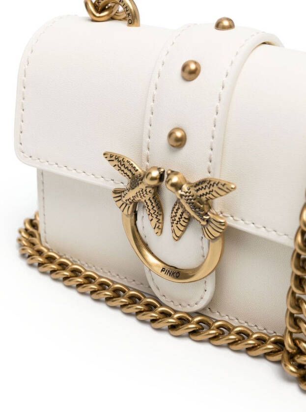 PINKO Love kleine crossbodytas Wit