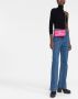 PINKO Love One Pocket leren crossbodytas Roze - Thumbnail 2