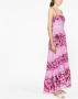 PINKO Maxi-jurk met bloemenprint Roze - Thumbnail 3