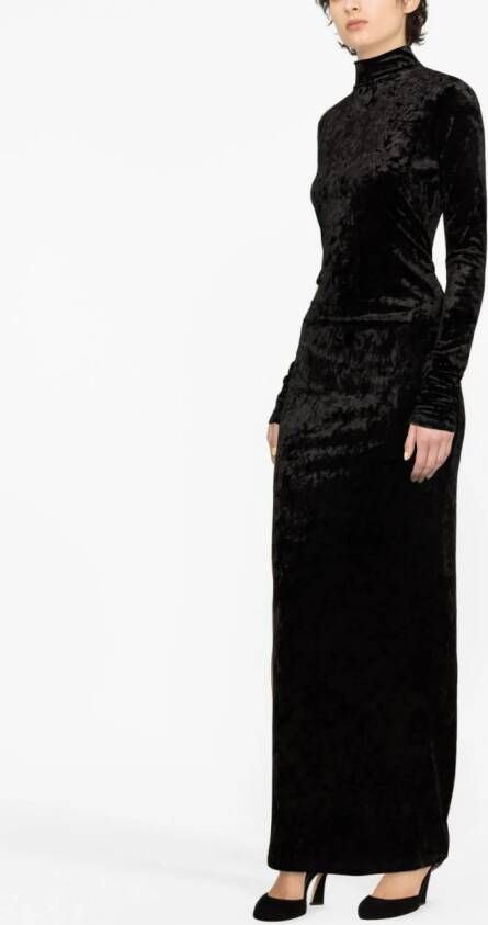 PINKO Maxi-jurk met open rug Zwart
