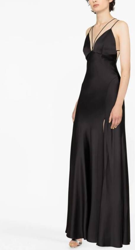 PINKO Maxi-jurk met zijsplit Zwart