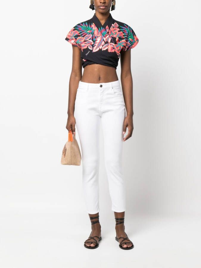 PINKO Cropped jeans Wit