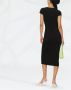 PINKO Midi-jurk met vierkante hals Zwart - Thumbnail 4