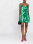 PINKO Mini-jurk met pailletten Groen - Thumbnail 2