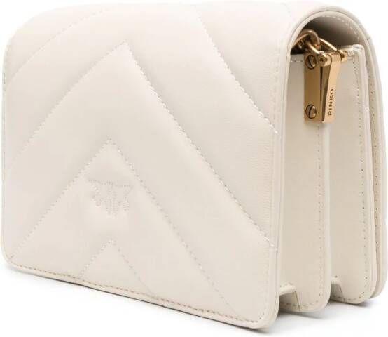 PINKO mini Love Click crossbody bag Beige