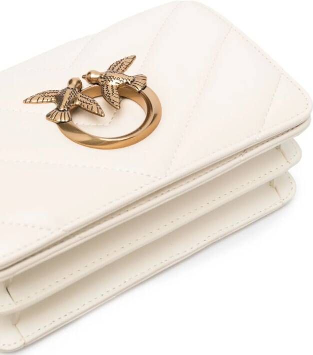 PINKO mini Love Click crossbody bag Beige