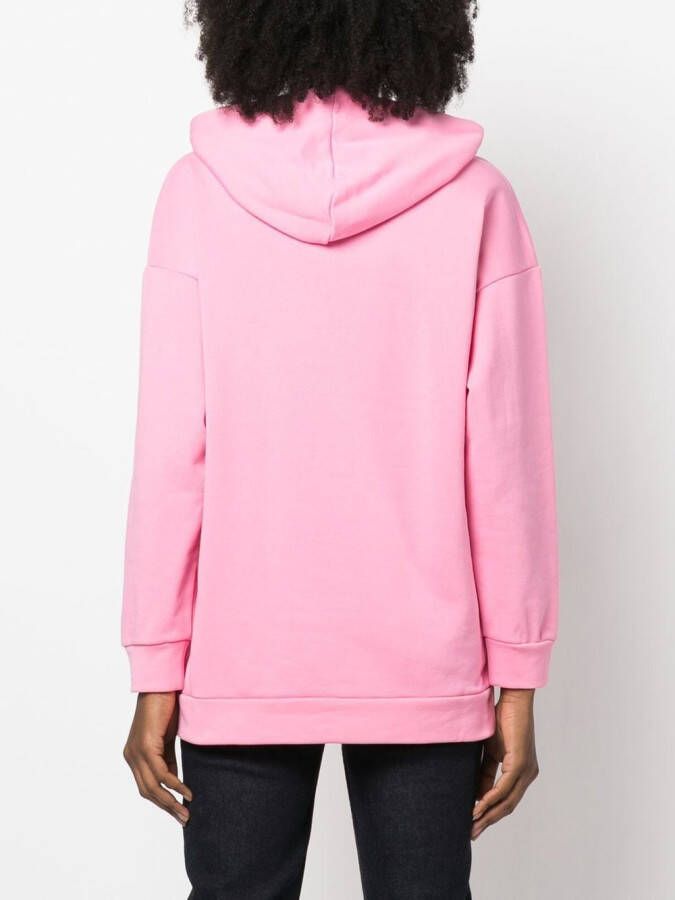 PINKO Hoodie met logo Roze