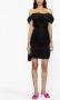 PINKO Off-shoulder mini-jurk Zwart - Thumbnail 2