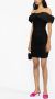 PINKO Off-shoulder mini-jurk Zwart - Thumbnail 4
