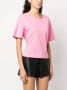 PINKO T-shirt met kant Roze - Thumbnail 4