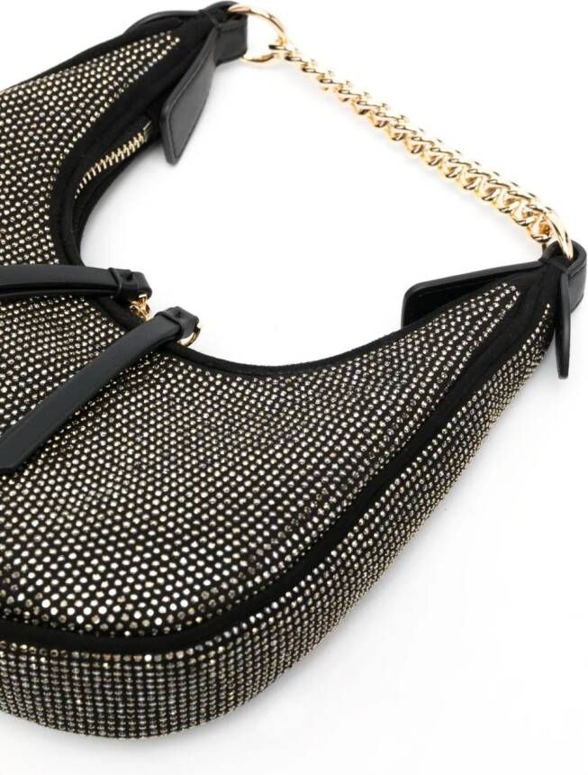 PINKO Brioche verfraaide mini-shopper Zwart