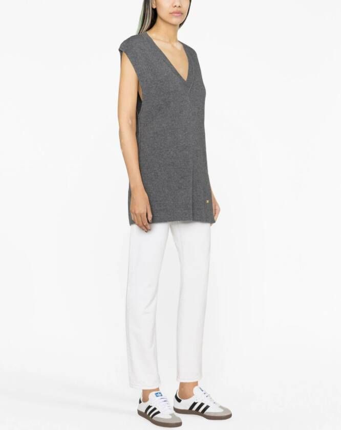 PINKO Top met V-hals Grijs