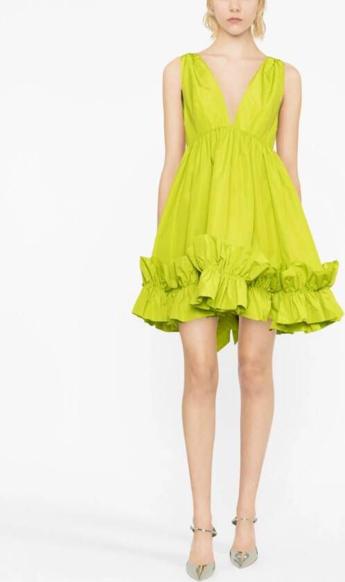 PINKO Mini-jurk met V-hals Groen