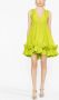 PINKO Mini-jurk met V-hals Groen - Thumbnail 3