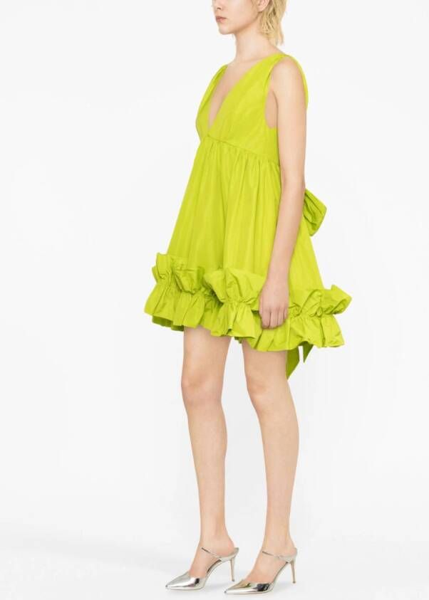 PINKO Mini-jurk met V-hals Groen