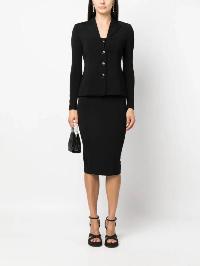 PINKO Blazer met enkele rij knopen Zwart