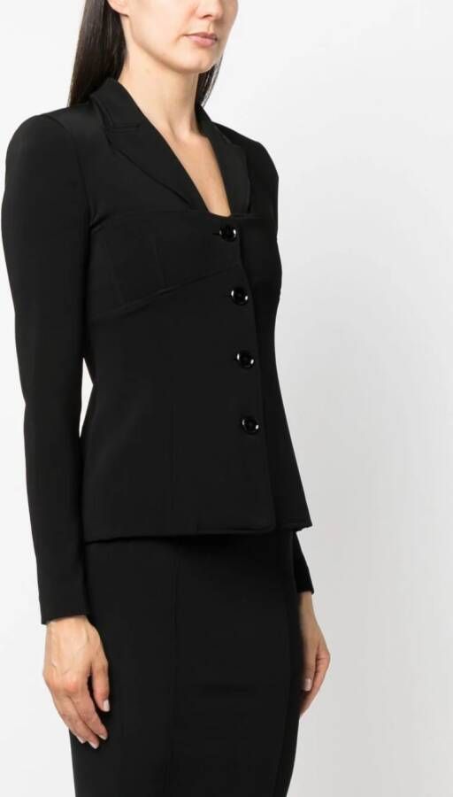 PINKO Blazer met enkele rij knopen Zwart