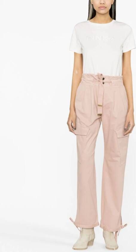 PINKO Broek met wijde pijpen Beige