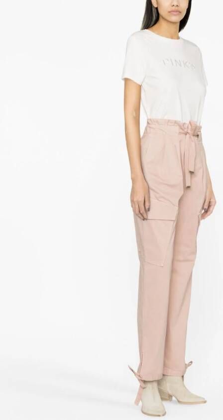 PINKO Broek met wijde pijpen Beige