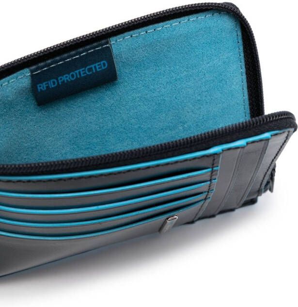 PIQUADRO B2 Revamp portemonnee met rits Blauw