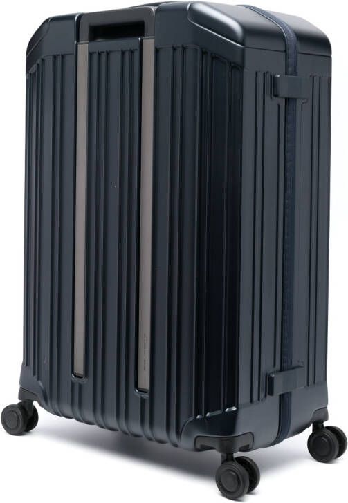 PIQUADRO Harde rolkoffer Blauw