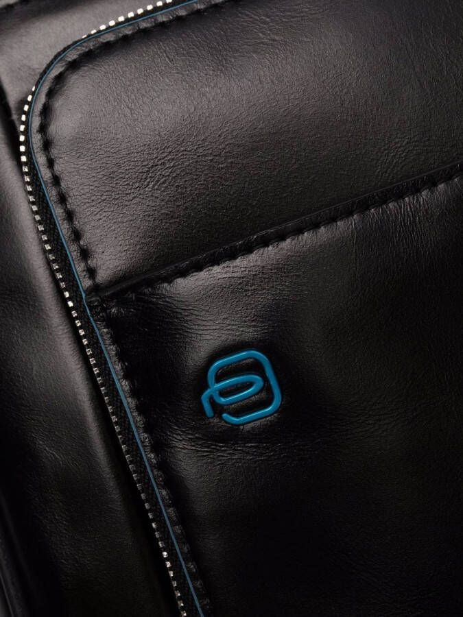 PIQUADRO Laptoptas met contrasterend stiksel Zwart