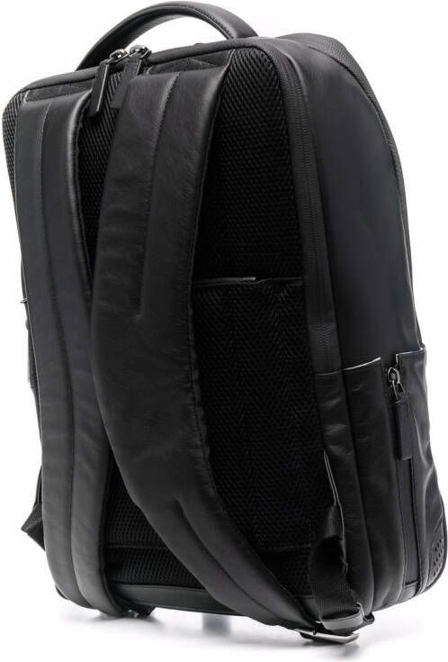 PIQUADRO Leren rugzak Zwart