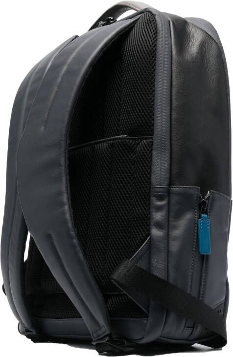 PIQUADRO Leren rugzak Zwart