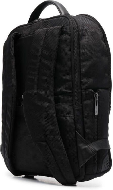 PIQUADRO Rugzak met logopatch Zwart