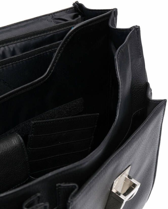 PIQUADRO Modus aktetas met omslag Zwart